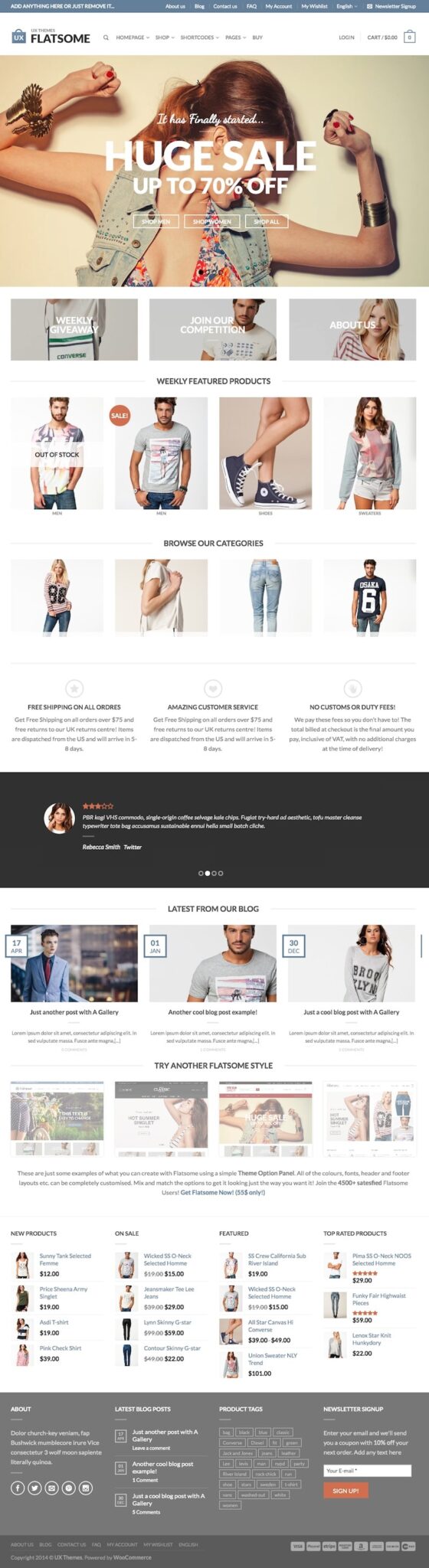 5 Nice WooCommerce WordPress themes for ecommerce websites
