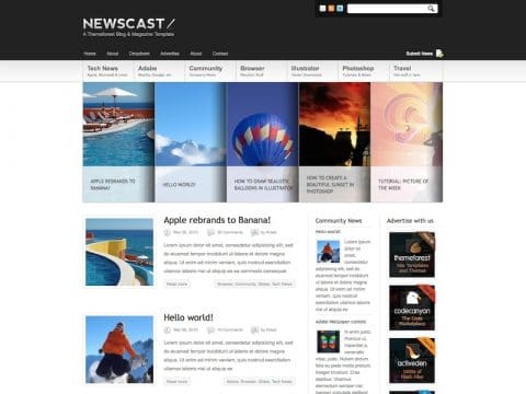 Newscast WordPress Blog Theme