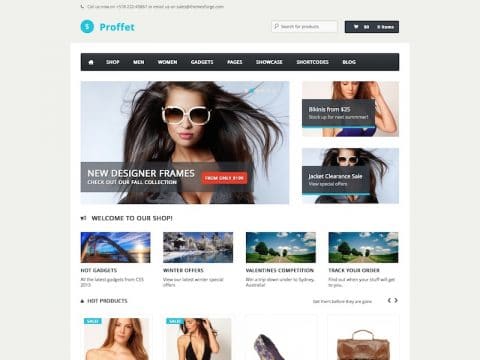 Proffet WooCommerce WP Theme | Themes Directory