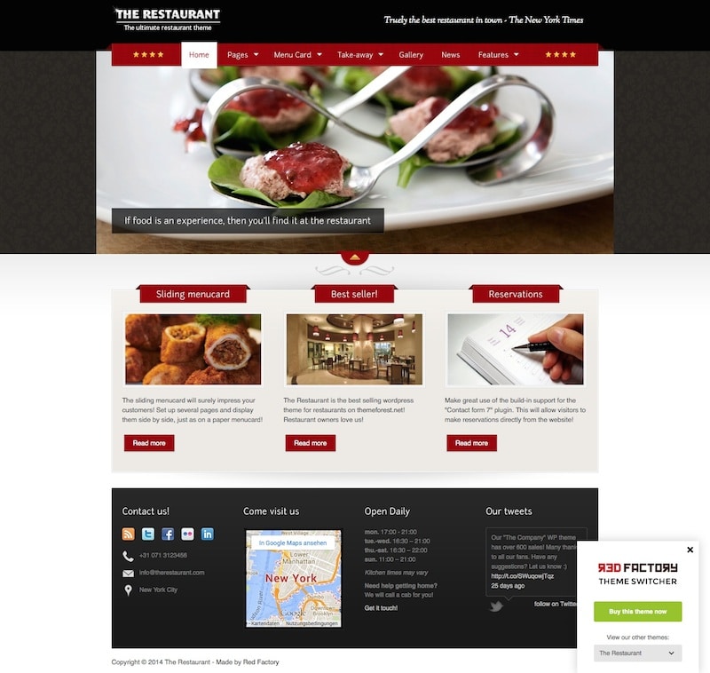 The Restaurant WordPress Theme | Themes Directory