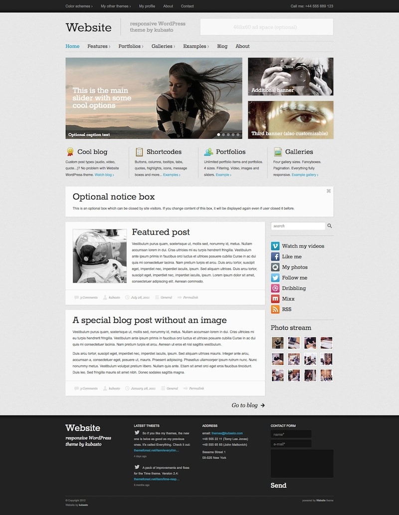 Website WordPress Blog Theme | Themes Directory