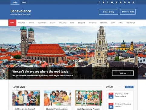 Benevolence Church WordPress Theme