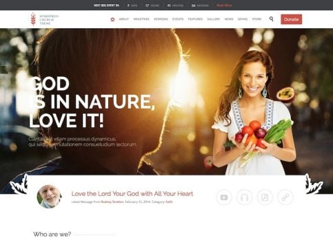 Church and Event WordPress Theme