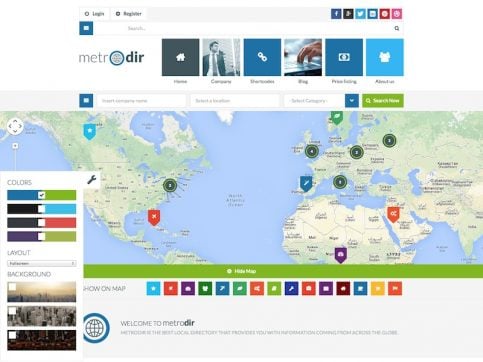 Metrodir Directory WordPress Theme