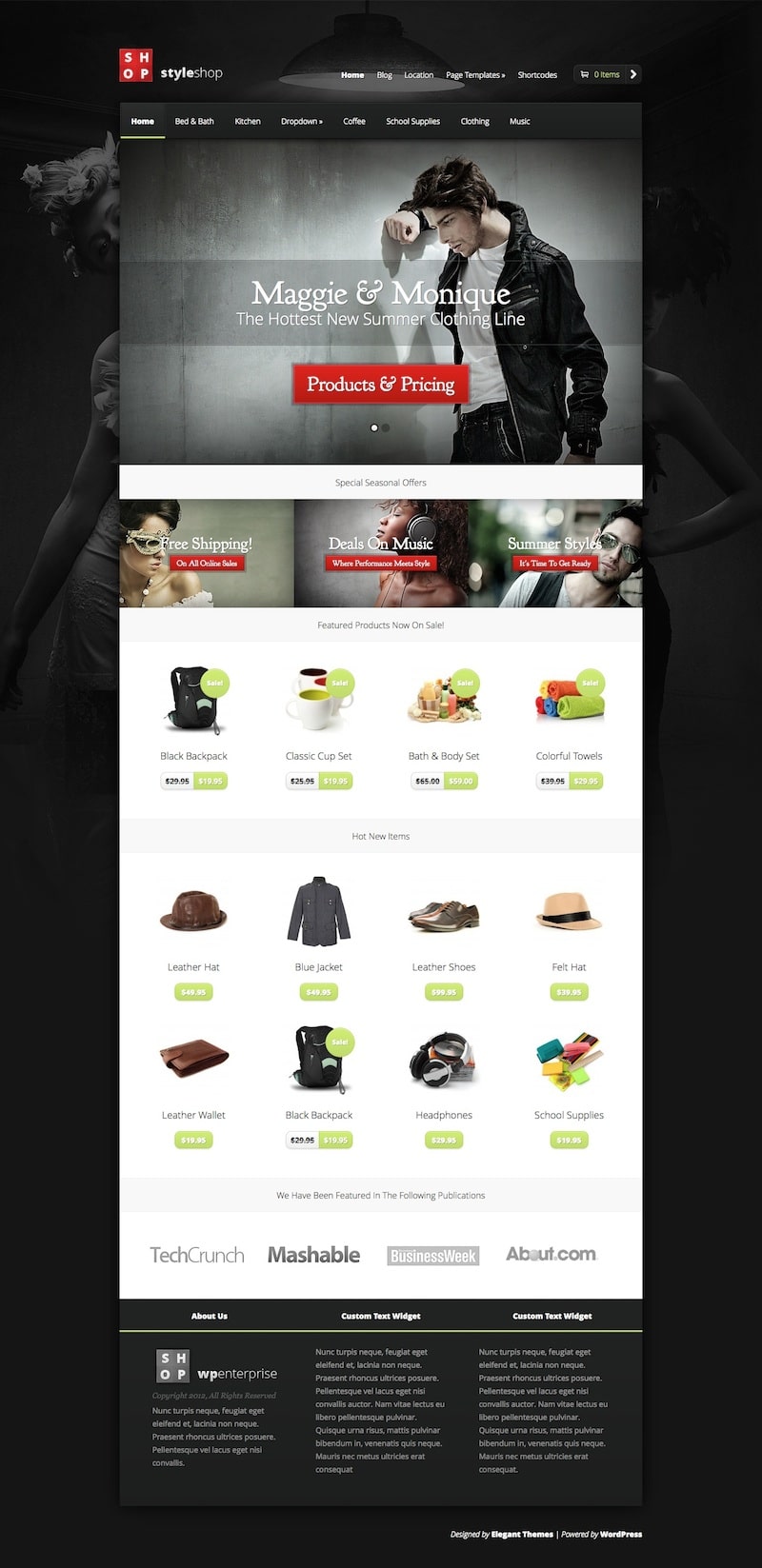 StyleShop eCommerce WordPress Theme | Themes Directory