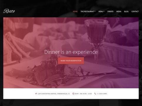 Resto Restaurant WordPress Theme