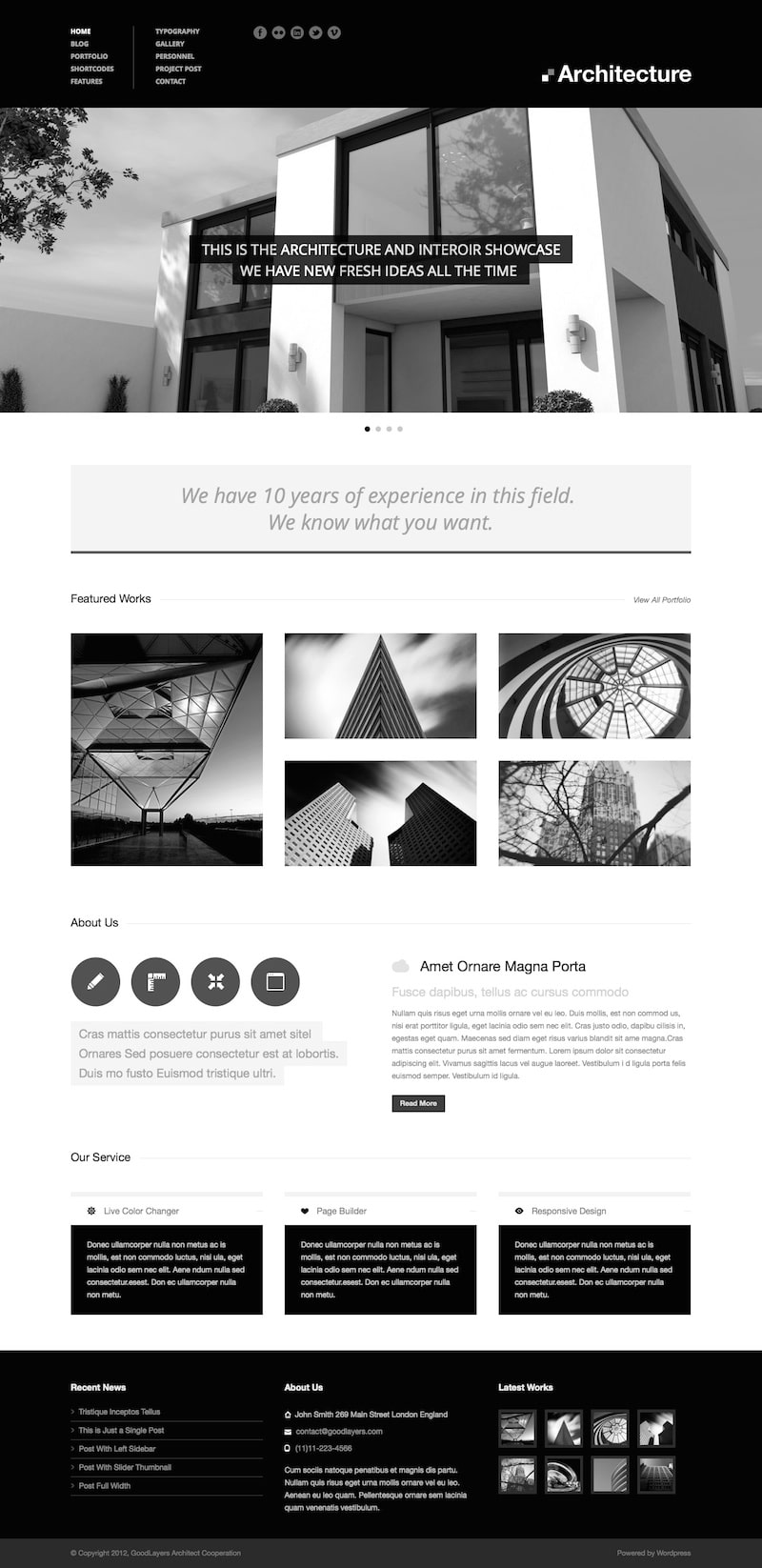 Architecture WordPress Theme | Themes Directory