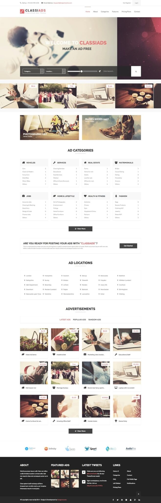 ClassiAds Classified Ads WP Theme | Themes Directory