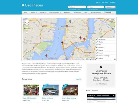 GeoPlaces Directory WordPress Theme