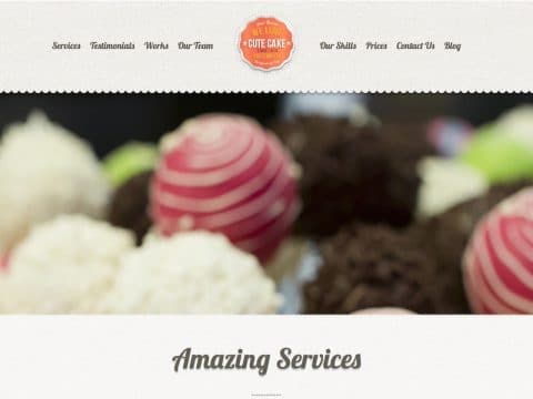 CuteCake WordPress Theme