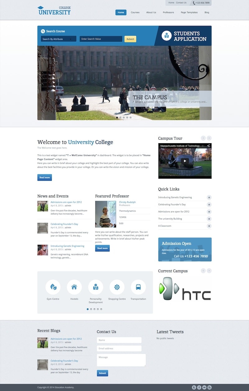 Education Academy WordPress Theme | Themes Directory