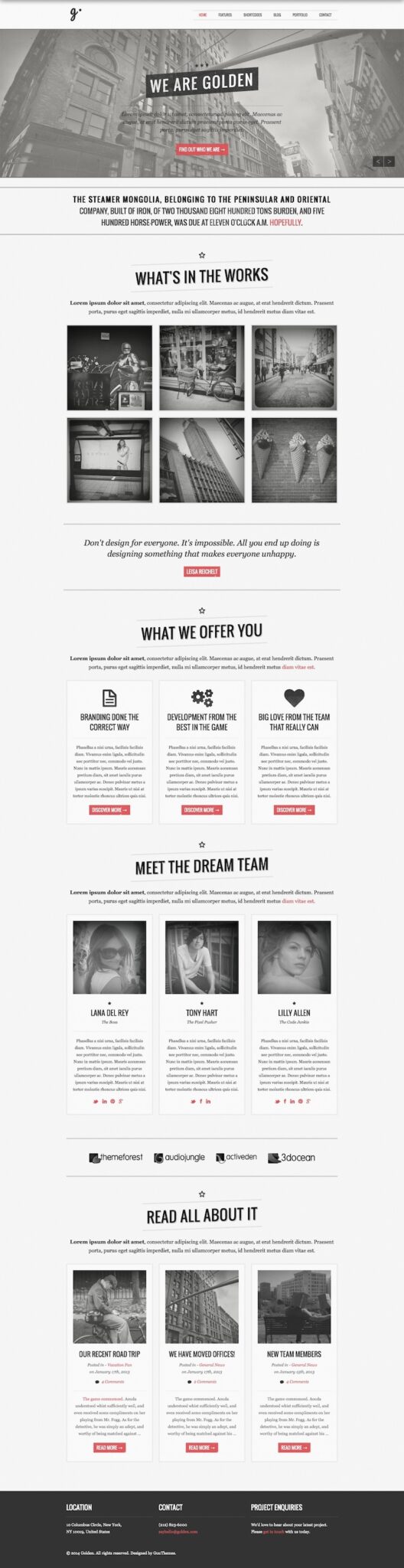 Golden WordPress Multi-Purpose Theme | Themes Directory