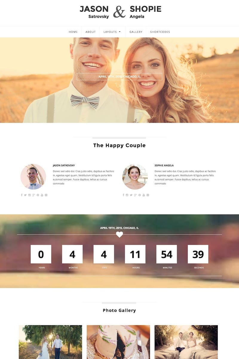 Qaween Wedding WordPress Theme | Themes Directory