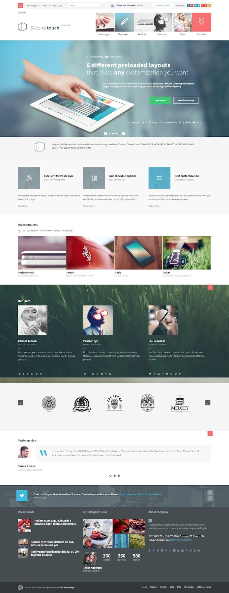 Second Touch WordPress Theme | Themes Directory