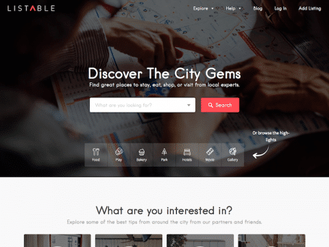 LISTABLE WordPress Theme