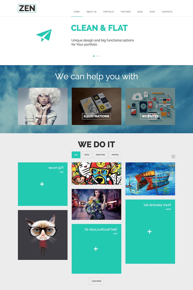 ZEN Portfolio WordPress Theme | Themes Directory