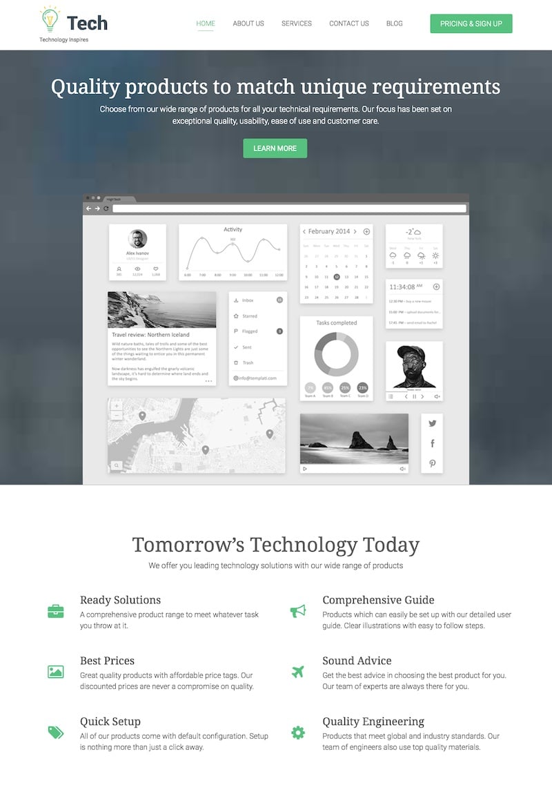 Tech Business WordPress Theme | Themes Directory