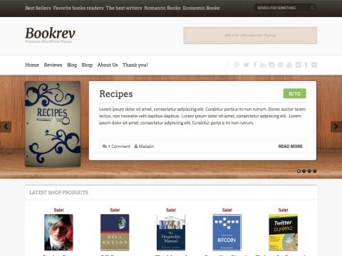 Bookrev WordPress Theme