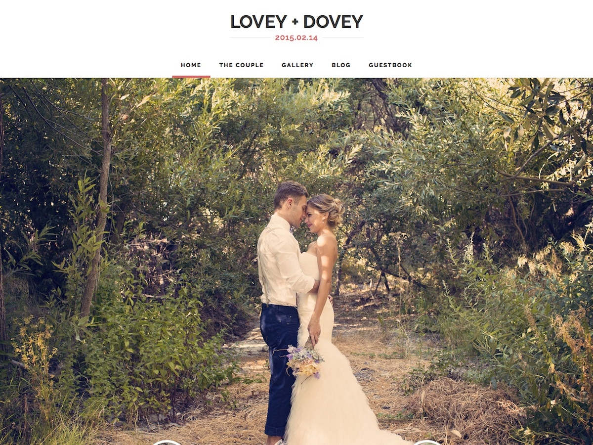 Lovey Dovey Wedding Wordpress Theme Themes Directory