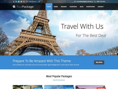 TourPackage WordPress Theme