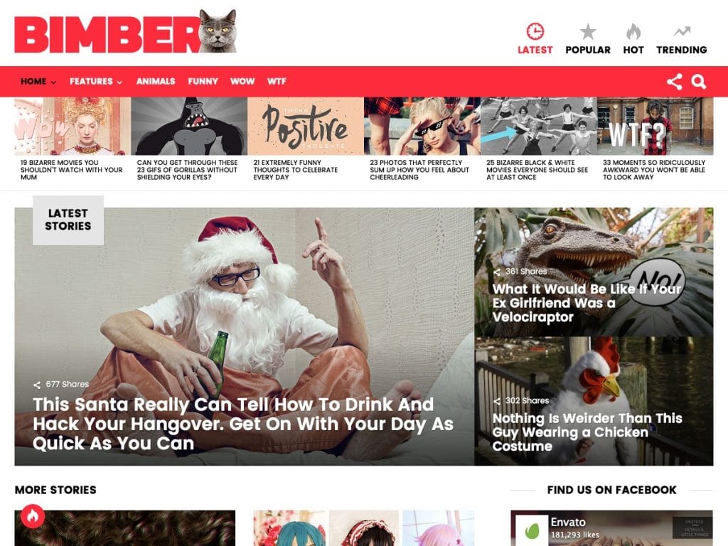 BIMBER - Viral & Buzz WordPress Theme | Themes Directory
