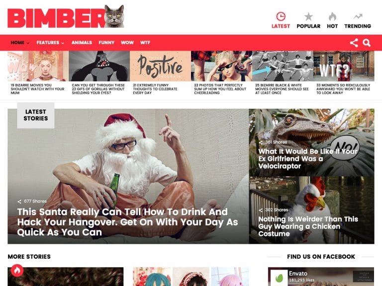BIMBER - Viral & Buzz WordPress Theme | Themes Directory