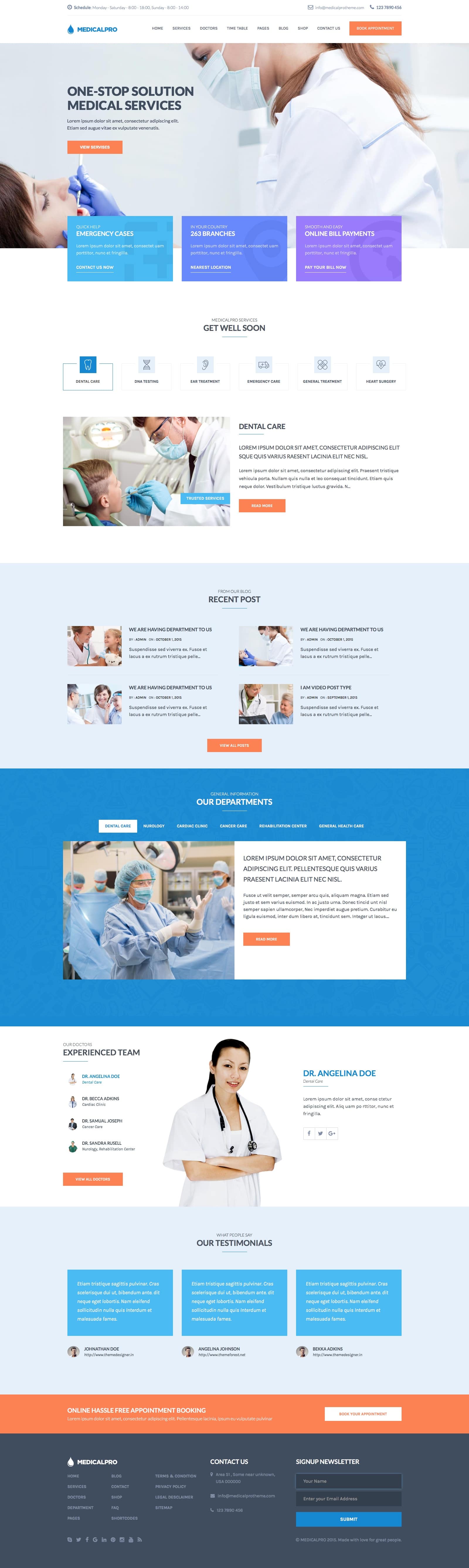 MedicalPro WordPress Theme | Themes Directory