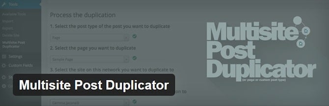 Multisite Post Duplicator