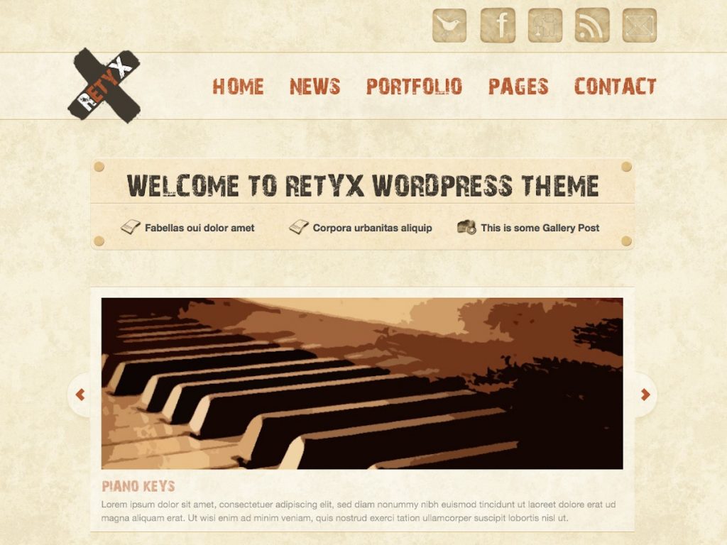 RetyX - Vintage / Retro Blog WordPress Theme | WordPress Themes Directory