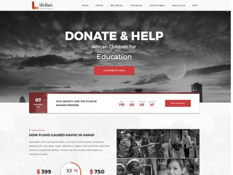 Lifeline 2 WordPress Theme