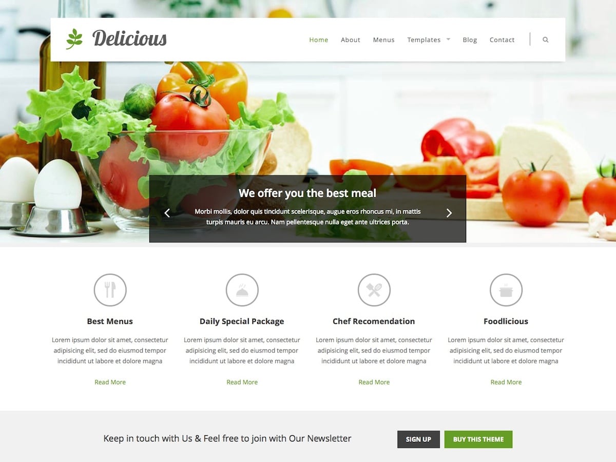Delicious - Restaurant WordPress Theme | Themes Directory