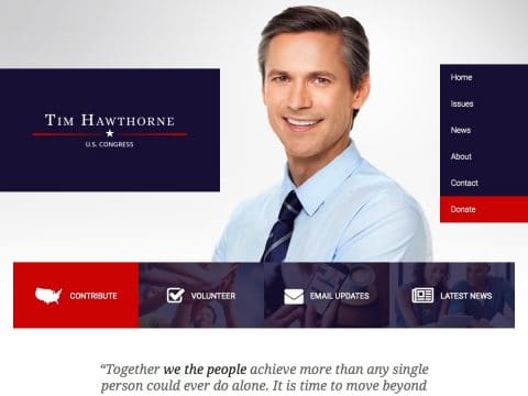 FrontRunner Political WordPress Theme