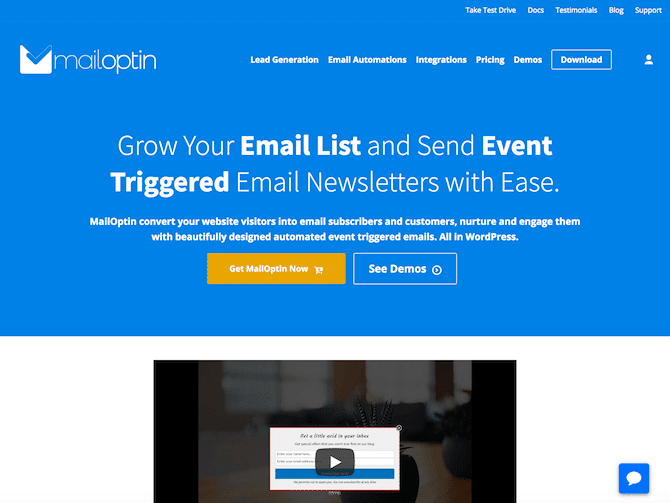 MailOptin review – Convert your website visitors into email subscribers and customers