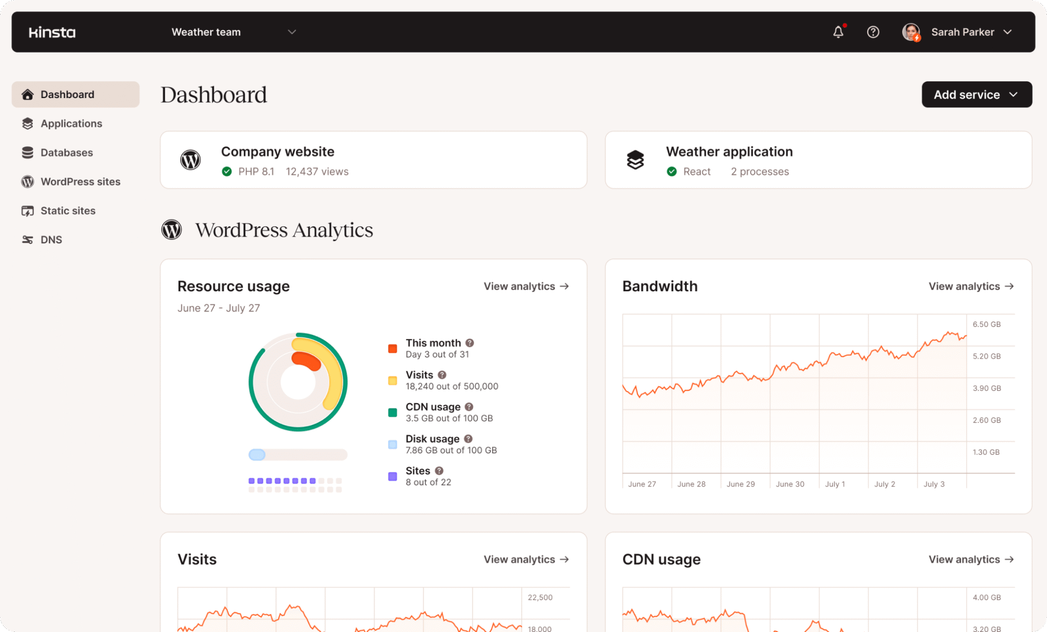 Mykinsta dashboard homepage min
